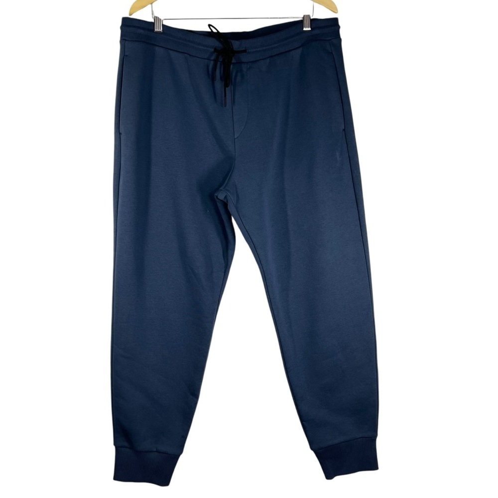 THEORY Men's Navy Blue Pull-on Elastic Drawstring Jogger Style Loungewear Pants
